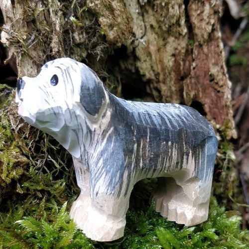 Produktbild: Wudimals A040633 - Hund, Dog, handgeschnitzt aus Holz