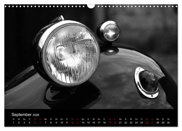 Produktbild: Citro&euml;n 11 CV Traction Avant in schwarzweiss (Wandkalender 2026 DIN A3 quer), CALVENDO Monatskalender