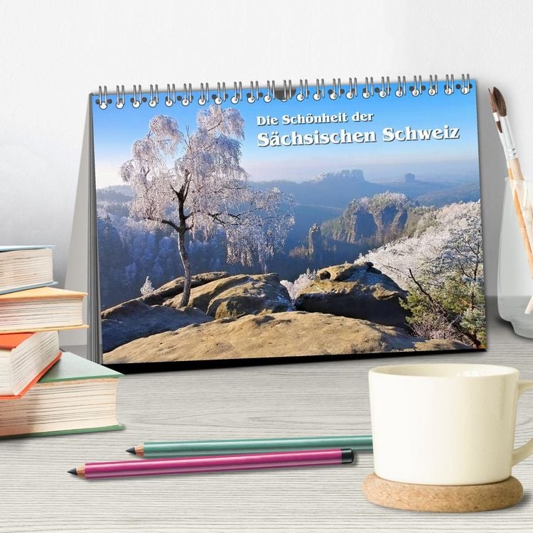 Produktbild: Die Sch&ouml;nheit der S&auml;chsischen Schweiz (Tischkalender 2026 DIN A5 quer), CALVENDO Monatskalender