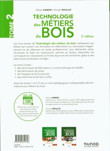 Produktbild: Technologie des m&eacute;tiers du bois