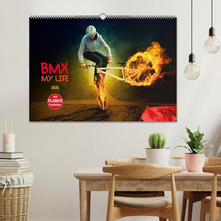 Produktbild: BMX My Life (Wandkalender 2026 DIN A2 quer), CALVENDO Monatskalender