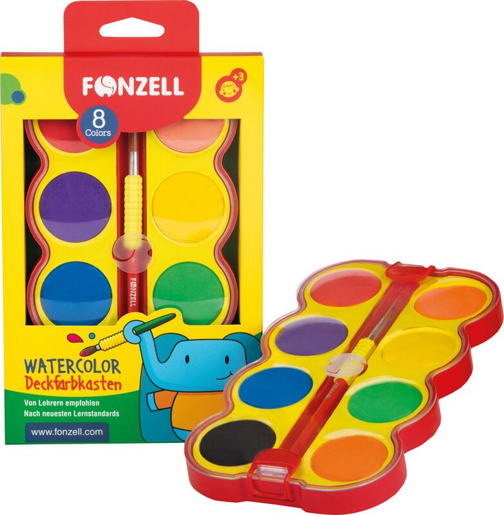 Produktbild: Deckfarbkasten 8 Farben