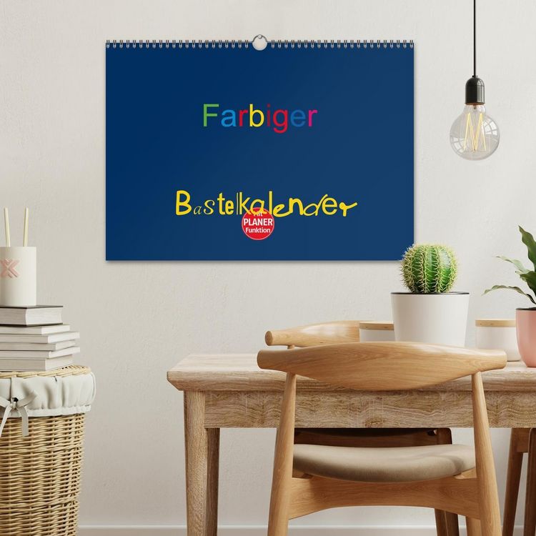 Produktbild: Farbiger Bastelkalender (Wandkalender 2026 DIN A3 quer), CALVENDO Monatskalender