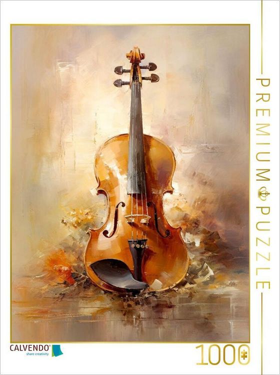 Produktbild: CALVENDO Puzzle Die Geige | 1000 Teile Lege-Gr&ouml;&szlig;e 64x48cm Foto-Puzzle f&uuml;r gl&uuml;ckliche Stunden
