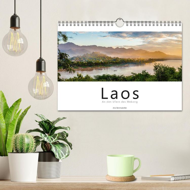 Produktbild: Laos - An den Ufern des Mekong (Wandkalender 2026 DIN A4 quer), CALVENDO Monatskalender