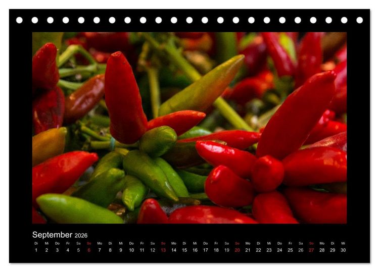 Produktbild: essbar &ndash; Buntes Obst und Gem&uuml;se (Tischkalender 2026 DIN A5 quer), CALVENDO Monatskalender