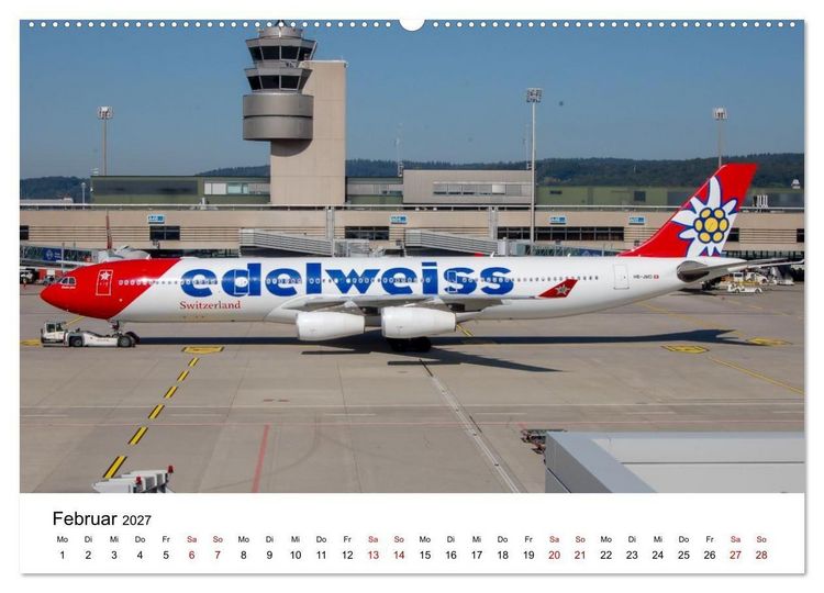 Produktbild: Airbus A340 Der fliegende Bleistift (Wandkalender 2027 DIN A2 quer), CALVENDO Monatskalender
