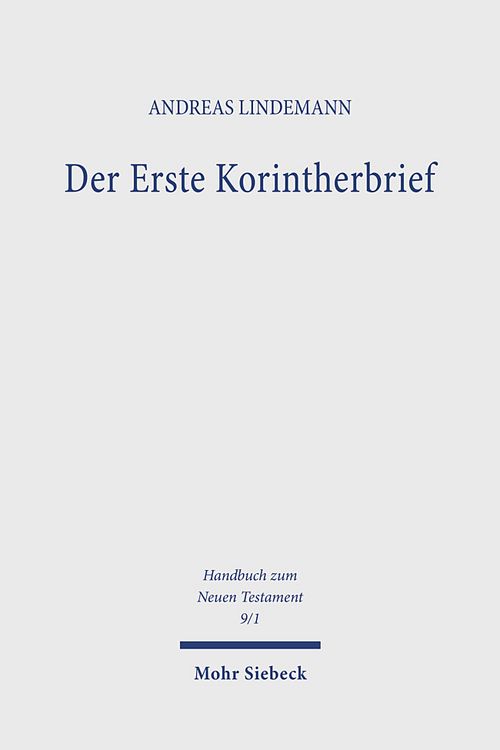 Produktbild: Handbuch zum neuen Testament 9/1. Der Erste Korintherbrief