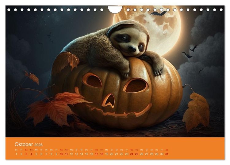 Produktbild: Der Kalender f&uuml;r echte Faultiere (Wandkalender 2026 DIN A4 quer), CALVENDO Monatskalender