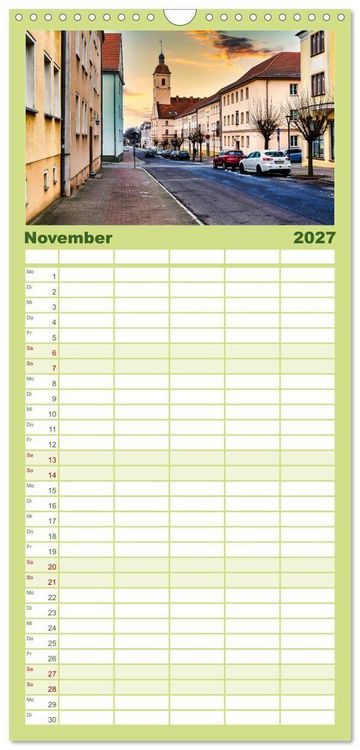 Produktbild: Familienplaner 2027 - Anklam und Umgebung mit 5 Spalten (Wandkalender, 21 x 45 cm) CALVENDO