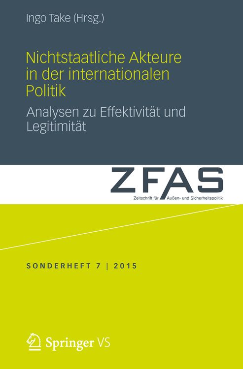 Produktbild: Nichtstaatliche Akteure in der internationalen Politik