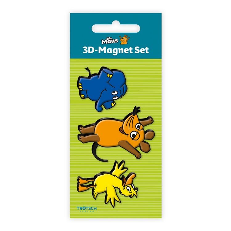 Produktbild: Tr&ouml;tsch Die Maus 3er Set Magnete Drei Freunde