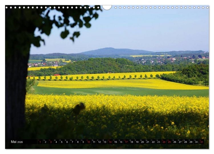Produktbild: Sch&ouml;ne Landschaften der Oberlausitz (Wandkalender 2026 DIN A3 quer), CALVENDO Monatskalender