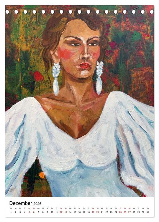 Produktbild: FLAMENCAS (Tischkalender 2026 DIN A5 hoch), CALVENDO Monatskalender