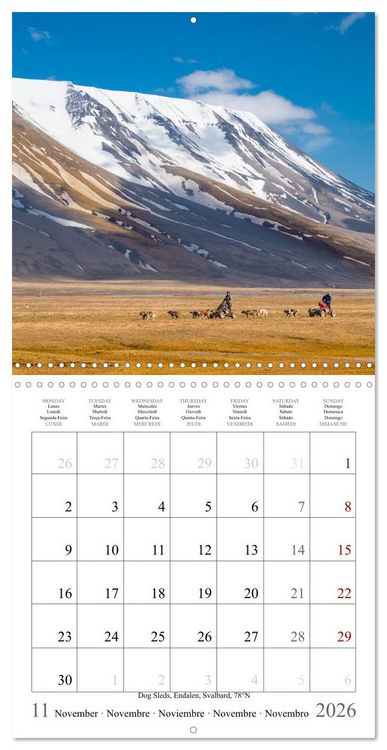 Produktbild: Trondheim, Troms&oslash;, Longyearbyen (Wall Calendar 2026 12 &times; 12 Inch) CALVENDO 12 Month Wall Calendar