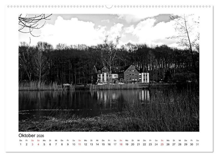 Produktbild: Bochum Black and White (hochwertiger Premium Wandkalender 2026 DIN A2 quer), Kunstdruck in Hochglanz