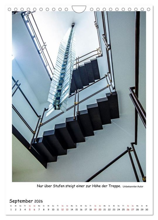 Produktbild: Treppen und Stufen (Wandkalender 2026 DIN A4 hoch), CALVENDO Monatskalender