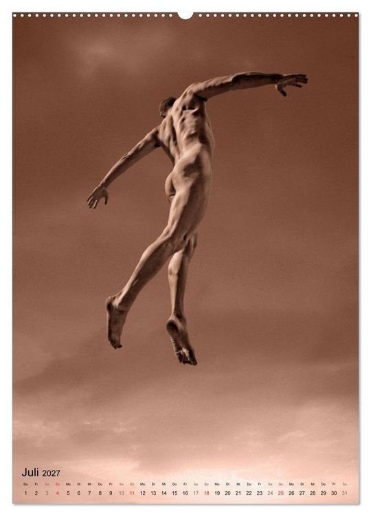 Produktbild: JUMP! ATHLETISCHE M&Auml;NNERAKTE (Wandkalender 2027 DIN A2 hoch), CALVENDO Monatskalender