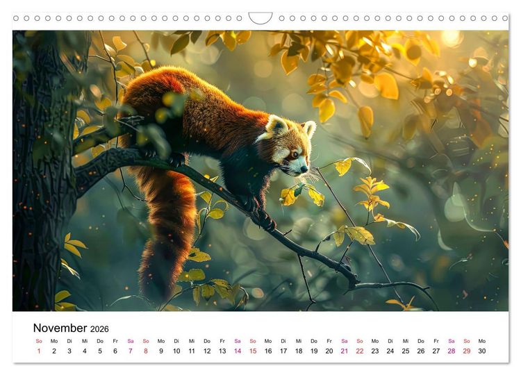Produktbild: Der Rote Panda (Wandkalender 2026 DIN A3 quer), CALVENDO Monatskalender