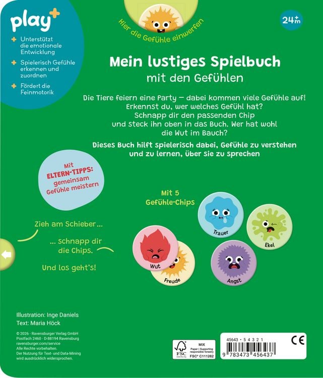 Produktbild: Play+ Mein lustiges Spielbuch Wut im Bauch - ab 2 Jahre