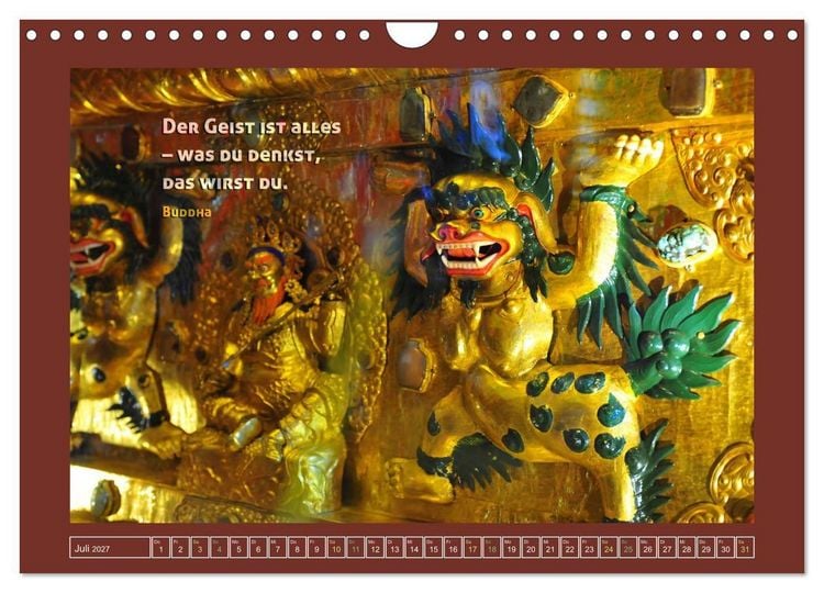 Produktbild: Tibet - Tibet - Tibet 2027 (Wandkalender 2027 DIN A4 quer), CALVENDO Monatskalender