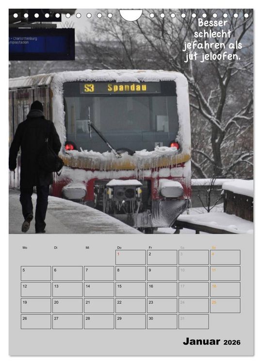 Produktbild: Berliner Stra&szlig;enfoto Kalender 2026 (Wandkalender 2026 DIN A4 hoch), CALVENDO Monatskalender
