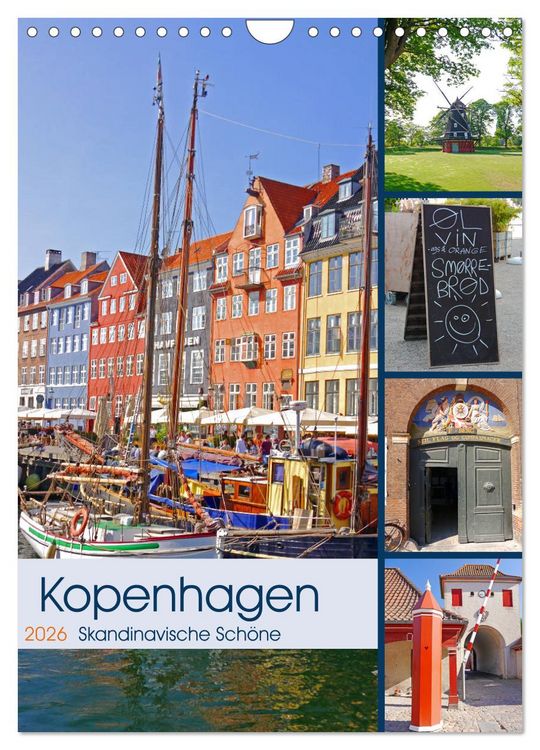 Produktbild: Kopenhagen. Skandinavische Sch&ouml;ne (Wandkalender 2026 DIN A4 hoch), CALVENDO Monatskalender