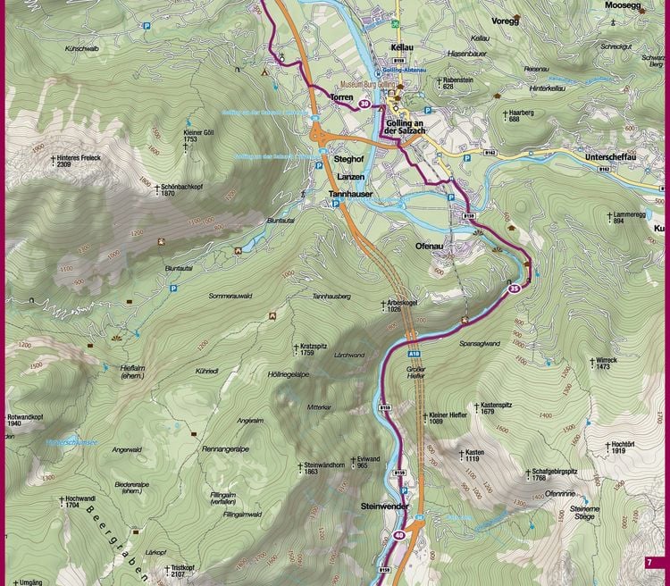 Produktbild: KOMPASS Fahrrad-Tourenkarte Alpe Adria Radweg 1:50.000
