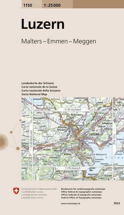 Produktbild: Swisstopo 1 : 25 000 Luzern