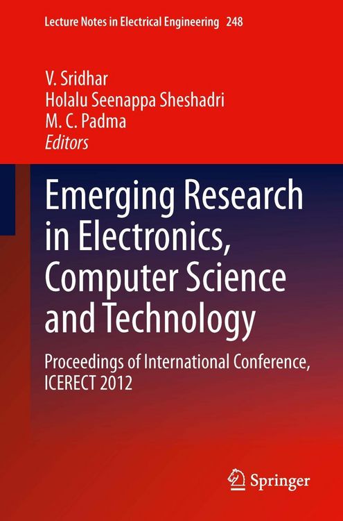 Produktbild: Emerging Research in Electronics, Computer Science and Technology
