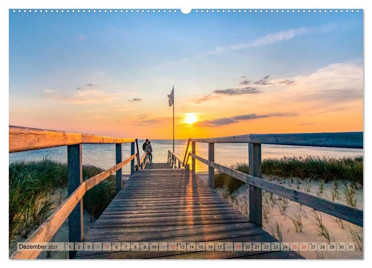 Produktbild: STRANDLUST Nordseeinsel Sylt (Wandkalender 2027 DIN A2 quer), CALVENDO Monatskalender
