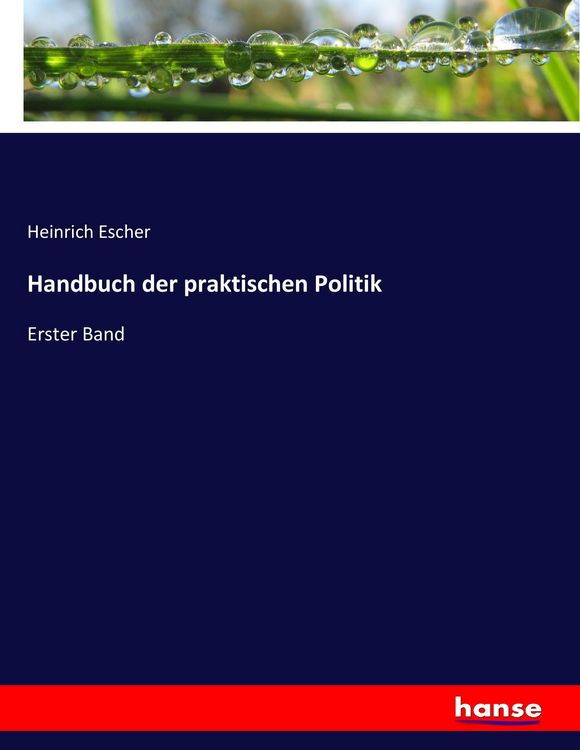 Produktbild: Handbuch der praktischen Politik