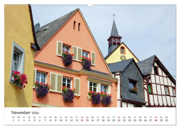 Produktbild: Der Mosel entlang - Ausflugsziele links und rechts des Ufers (hochwertiger Premium Wandkalender 2026 DIN A2 quer), Kunstdruck in Hochglanz