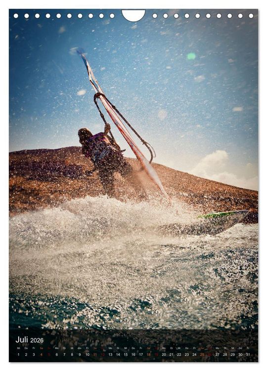 Produktbild: Windsurfing - Wind und Wellen (Wandkalender 2026 DIN A4 hoch), CALVENDO Monatskalender