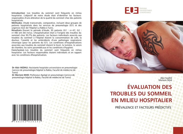 Produktbild: &Eacute;valuation des Troubles Du Sommeil En Milieu Hospitalier