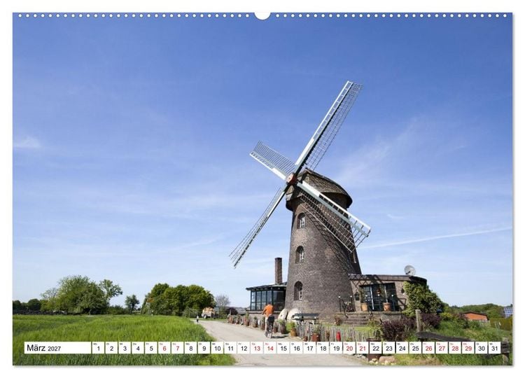 Produktbild: Radland Deutschland - Niederrhein (Wandkalender 2027 DIN A2 quer), CALVENDO Monatskalender