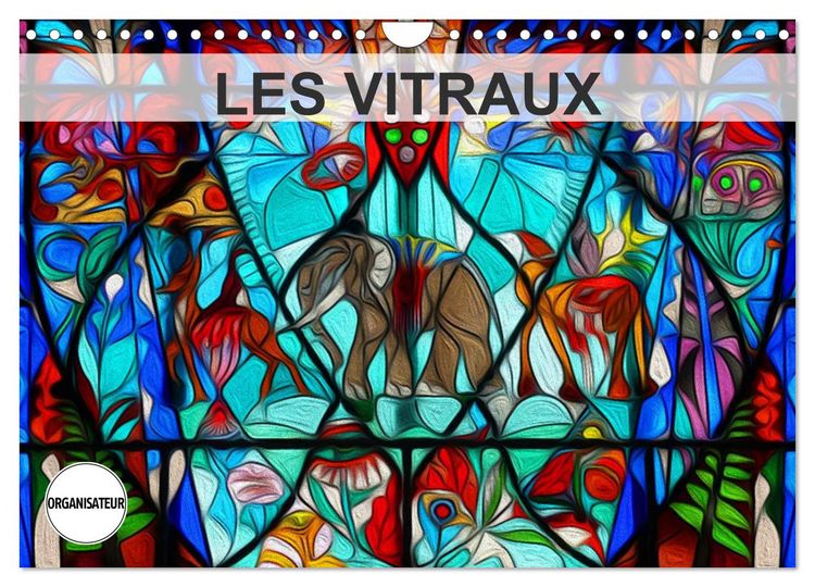 Produktbild: LES VITRAUX (Calendrier mural 2026 DIN A4 vertical), CALVENDO calendrier mensuel