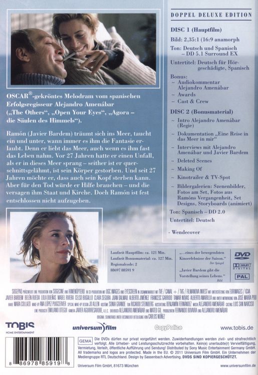 Produktbild: Das Meer in mir [2 DVDs]