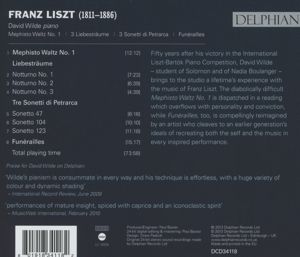 Produktbild: Wilde Plays Liszt
