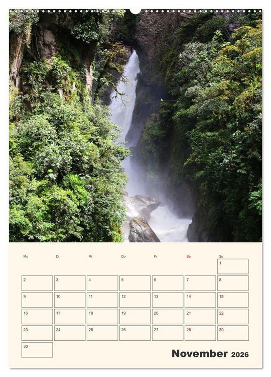 Produktbild: Ecuador - Terminplaner (hochwertiger Premium Wandkalender 2026 DIN A2 hoch), Kunstdruck in Hochglanz