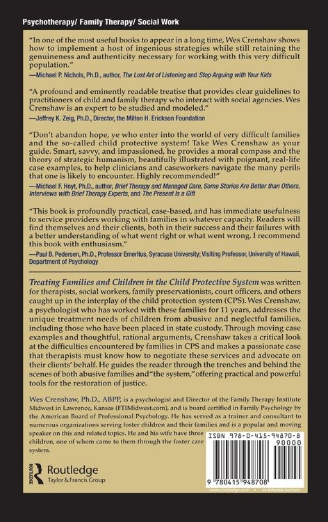 Produktbild: Treating Families and Children in the Child Protective System