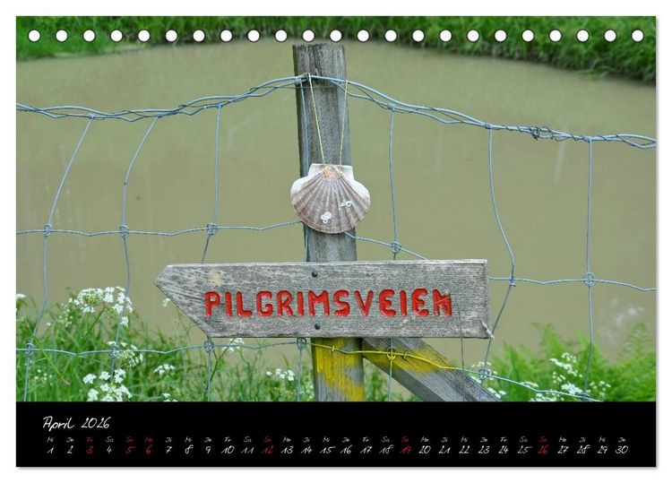 Produktbild: Der Olavsweg (Tischkalender 2026 DIN A5 quer), CALVENDO Monatskalender