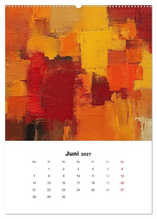 Produktbild: Abstrakte KI-Kunstwerke - Farbenfrohe Kunstmomente f&uuml;r das ganze Jahr (Wandkalender 2027 DIN A2 hoch), CALVENDO Monatskalender