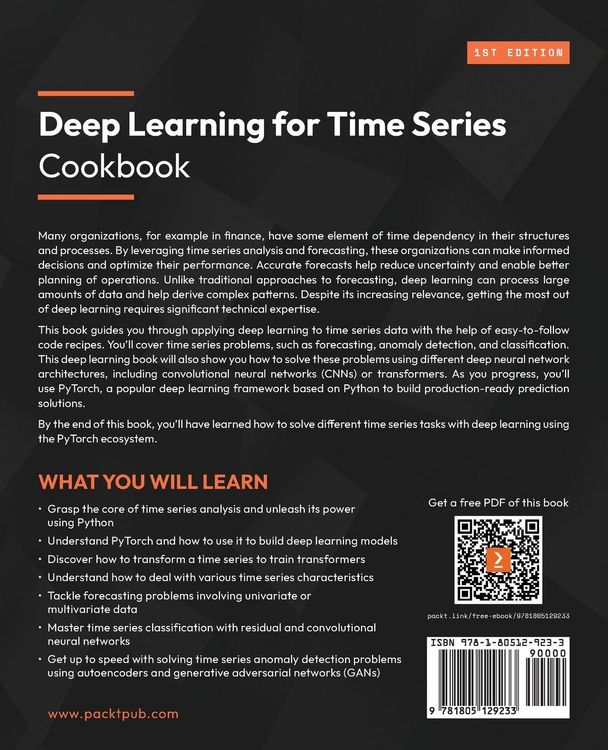 Produktbild: Deep Learning for Time Series Cookbook