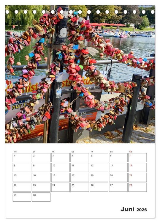 Produktbild: Warnem&uuml;nde Urlaub f&uuml;r zu Hause (Tischkalender 2026 DIN A5 hoch), CALVENDO Monatskalender