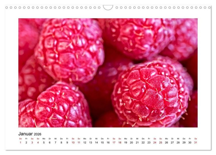 Produktbild: Frisches Obst - Mit leckeren Fr&uuml;chten und Vitaminen gesund durchs Jahr! (Wandkalender 2026 DIN A3 quer), CALVENDO Monatskalender