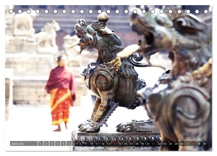 Produktbild: NEPAL Bhaktapur Kathmandu (Tischkalender 2026 DIN A5 quer), CALVENDO Monatskalender