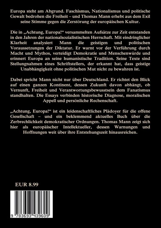 Produktbild: Achtung Europa!