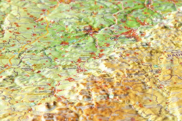 Produktbild: Reliefkarte Schw&auml;bische Alb 1 : 430.000
