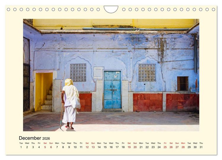 Produktbild: Great impressions of INDIA featuring awesome pictures (Wall Calendar 2026 DIN A4 landscape), CALVENDO 12 Month Wall Calendar